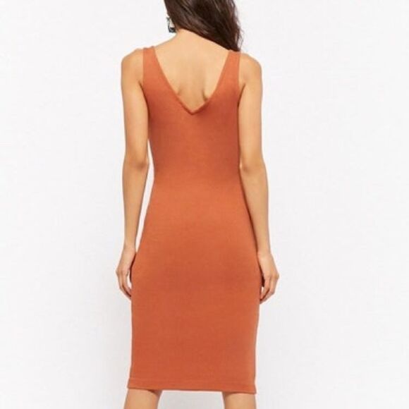 ✨ Forever 21 ribbed mock button front dress ✨ - Picture 2 of 6